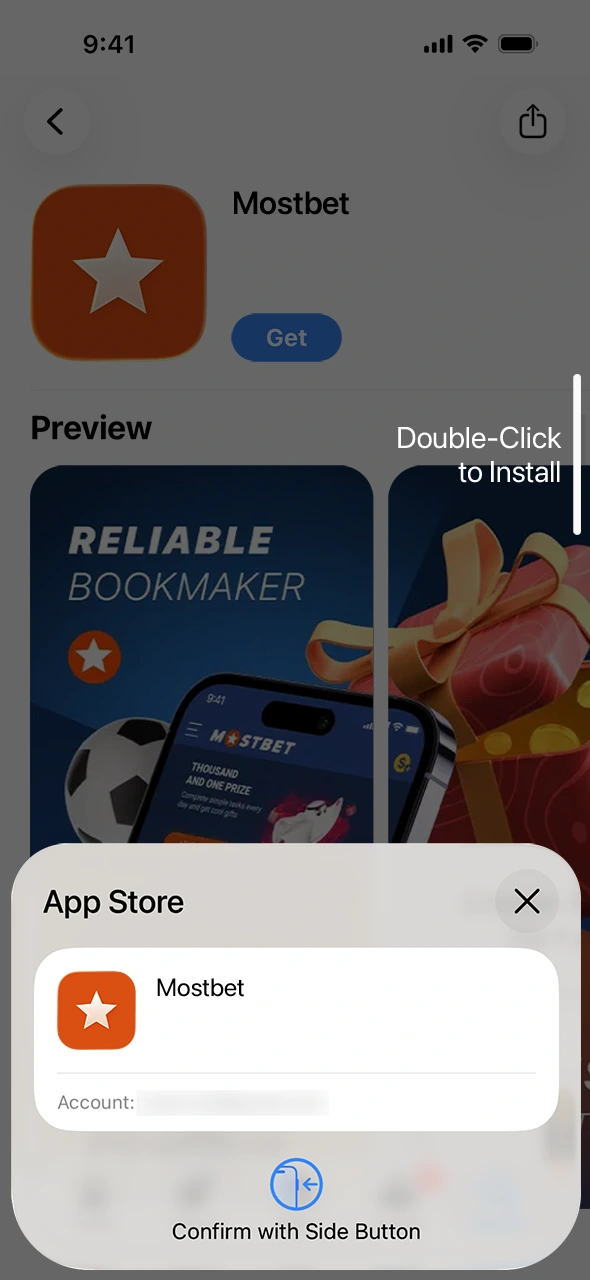 Confirm the secure installation of your reliable Mostbet Aviator iOS app.