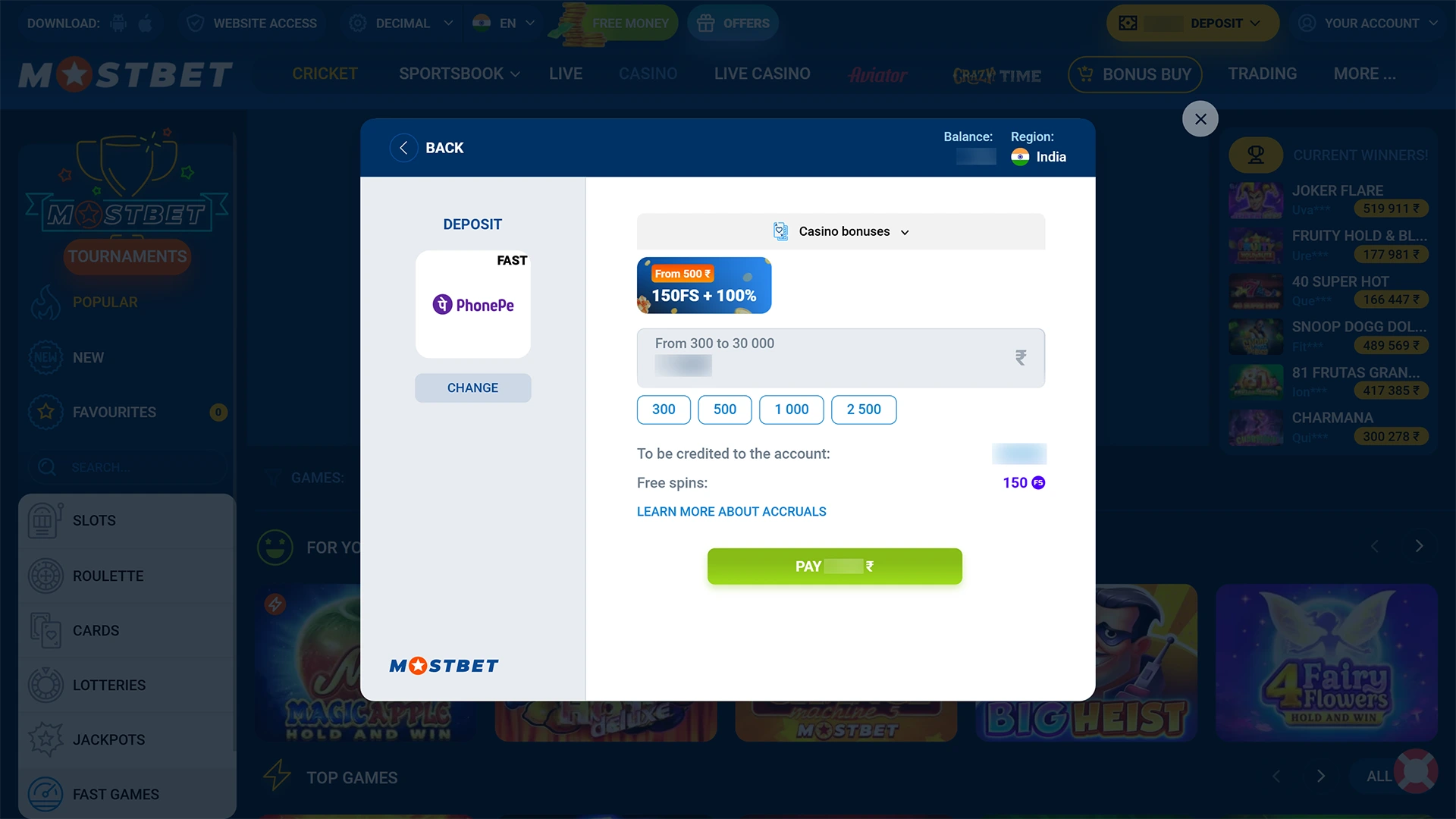 Add cash to your balance using this quick Mostbet Aviator guide.