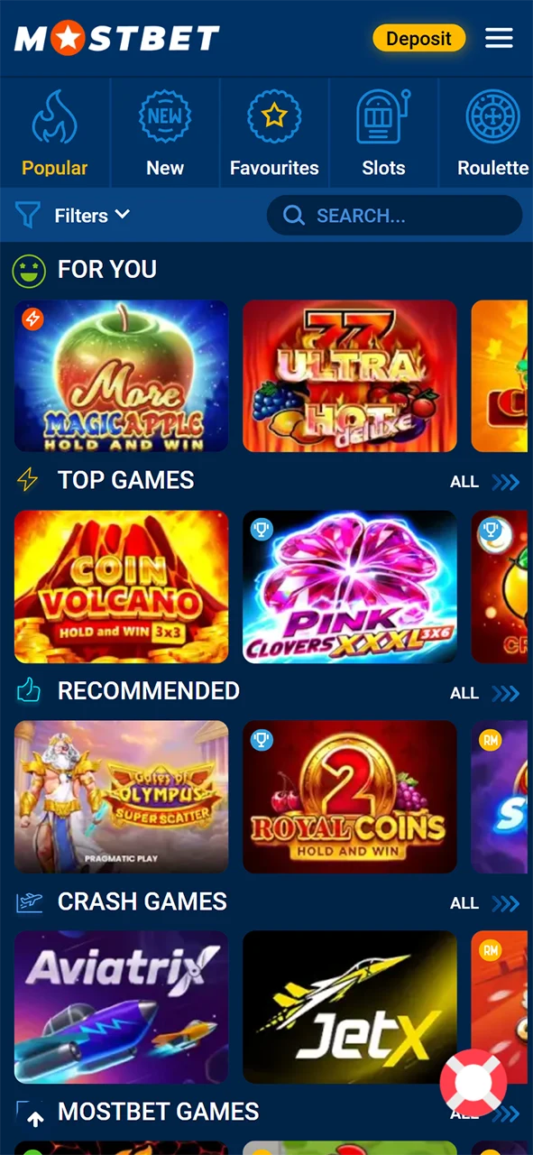 Play favorite games to claim and unlock your Mostbet bonus.