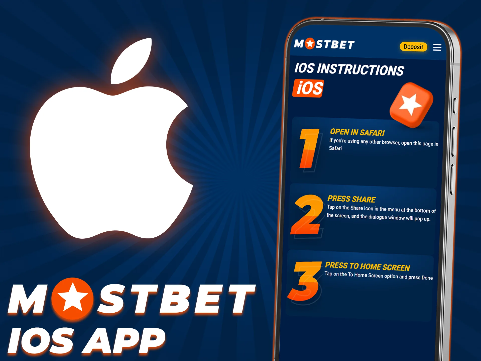 Get the reliable Mostbet app on your iOS device right now.