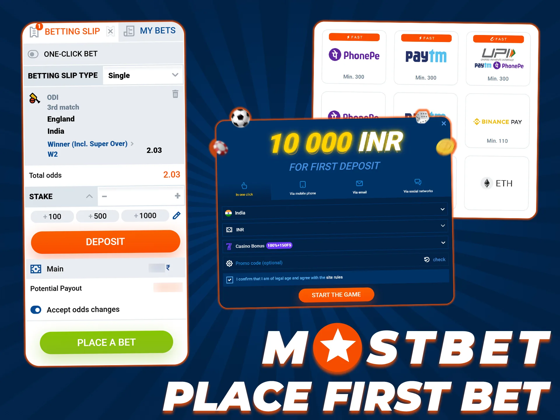 Follow these simple steps to make your very first Mostbet prediction.